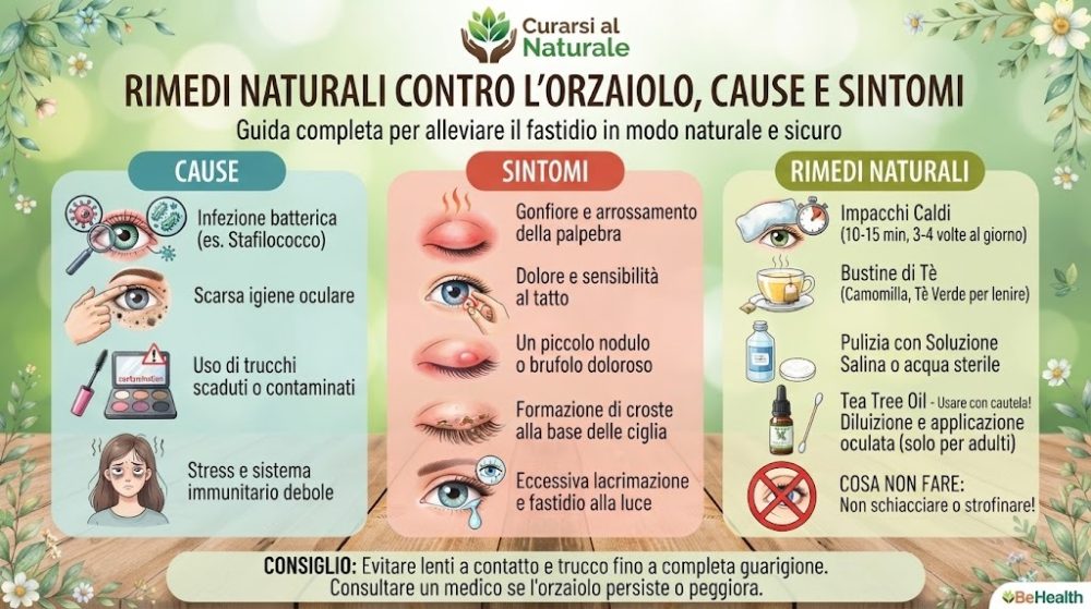 Orzaiolo rimedi naturali