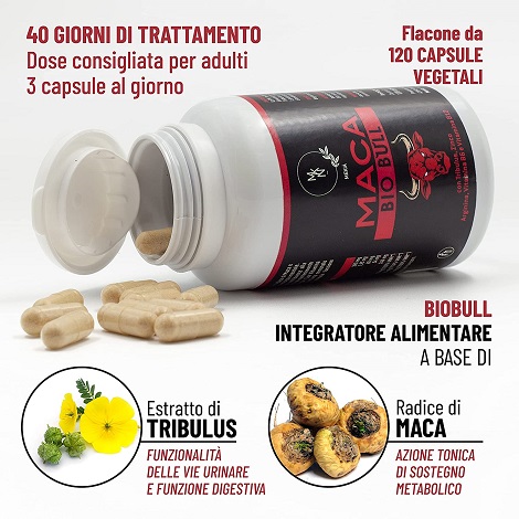 Integratore stimolante per uomo con Maca super Forte