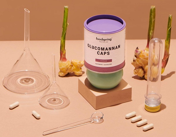 foodspring Capsule di Glucomannano con chitosano