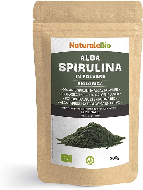 Alga Spirulina Biologica in Polvere 200g NaturaleBio