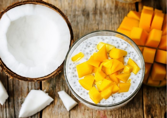 Centrifugato di mango e cocco