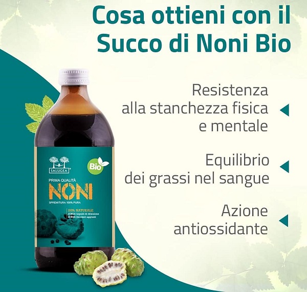 proprietà del succo di Noni