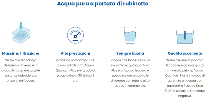 Caratteristiche Acqua Quantum