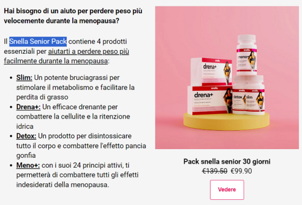dieta settimanale in menopausa per dimagrire