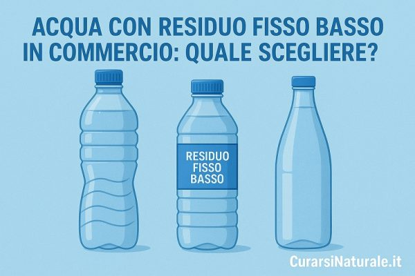 Acqua con residuo fisso basso in commercio